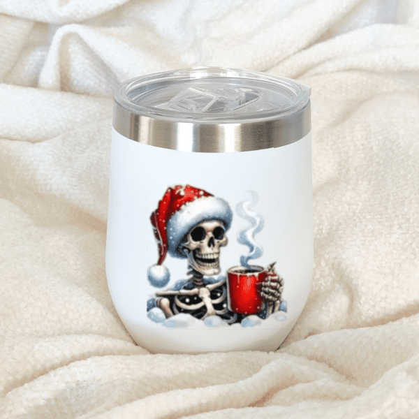 Insulated Skeleton Mug - Piping Hot Cocoa