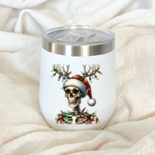 Insulated Skeleton Mug - Reindeer Antlers